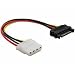 DeLOCK Adapter Power SATA 15Pin Stecker 4Pin Molex 60115
