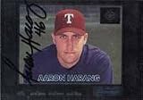 Aaron Harang, Texas Rangers, 2000 Bowman Foil Autographed Card