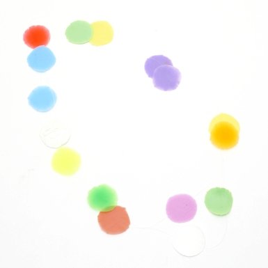 Polkadot Pastels Necklace by Mecky Van den Brink (50cm)||RF10F
