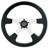 Silver Touring Gt Steering Wheel 14 Fits All Jeeps w  Adapter CJ, YJ Wrangler # 769 by Grant
