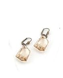 Coeur De Lion Swarovski Crystal Antique Gold Drop Earrings