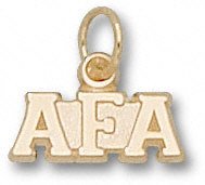 Air Force Falcons Solid 10K Gold ''AFA'' Pendant