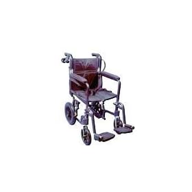 Transport Wheelchair 17 With Loop Brakes Aluminum