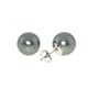 Black Tahitian Pearl Earrings (8-9.0mm)