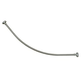 Plumbest S02-190 Contour-Curved Shower Curtain Rod for 60-Inch Tubs, Chrome