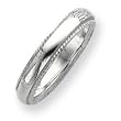 Sterling Silver 4mm Millgrain Comfort Fit Band