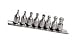 Pro-Grade Ball-End Hex Socket Set - 8 Sockets SAE 9/32 - 3/8 - Insert at Angle to 25-Degrees!