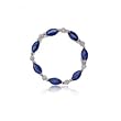 Tanzanite and Diamond Circle of Love Pendant in 14 Karat White Gold