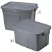 RUBBERMAID Roughneck Totes - Gray - Lot of 12