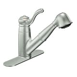 Moen 7575CSL Colonnade One-Handle Low Arc Pullout Kitchen Faucet, Classic Stainless