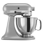 KitchenAid Refurbished Artisan Series 5 Qt. Stand Mixer RRK150SM Silver Metallic