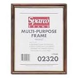 Sparco Products Distinctive Frame, Vertical/Horizontal, 8-1/2"x11", WT Frame (Pack of 12)