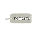 Rectangular NAMASTE Double Sided Engraved Charm or Pendant for Bracelets or Necklaces in Sterling Silver, #8360