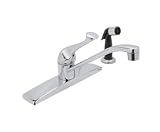 Reliaflow 8 Chrome Center Kitchen Faucet w/Sprayer