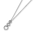 Diamond and Sterling Silver Pendant with 18" Chain