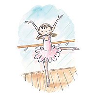 Card Birthday-Ballerina - Buy Card Birthday-Ballerina - Purchase Card Birthday-Ballerina (Peaceable Kingdom Press, Toys & Games,Categories,Party Supplies,Invitations & Cards)