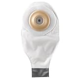 ActiveLife Drainable 12" Pouch with Convex Pre-Cut Durahesive Skin Barrier & Tape Collar - 1 1/8" Stoma - Transparent - Box