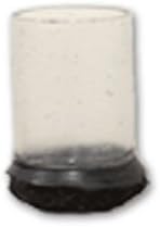 Clear Sleeve Floor Protector Fits 7/8" To 1-1/16" Dia, 16/Pkg - 2 Pack