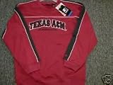 Texas A & M Univ Aggies Youth/Kids Red and Black Embroidered Sweatshirt