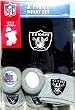 Oakland Raiders Baby Creeper Cap and Booties Gift Set