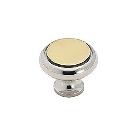 Amerock Allison BP1956-BC Metal Finishes Knob, Solid Brass, Solid Brass Chrome by Amerock