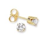 1/10 ct. tw. Brilliant Diamond Solitaire Earrings