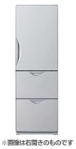 HITACHI SLIM365 3ドア365L冷凍冷蔵庫(左開き) サテンシルバー R-S37VPAML-S