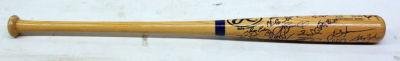 2003 Astros Team Signed Baseball Bat Jsa Bagwell Biggio - Autographed MLB Bats
