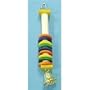 11" Parrot Toy With Multicolored Lifesavers