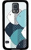 Galaxy S5 Case, Hard Protective Cases Fishs for Sumsung Galaxy S5 PC Black Edge Customized Cover