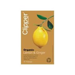 Clipper Organic Lemon & Ginger Tee 20 Beutel 50g