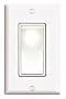 Leviton 5601-2W 15 Amp, 120/277 Volt, Decora Rocker Single-Pole AC Quiet Switch, Residential Grade, Grounding, White