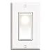 Leviton 5601-2W 15 Amp, 120/277 Volt, Decora Rocker Single-Pole AC Quiet Switch, Residential Grade, Grounding, White