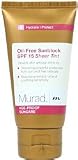 Murad Oil Free Sunblock SPF 15 Sheer Tint for Face (1.7 oz)