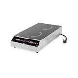 Vollrath Professional Series 69522 Dual Hob Countertop Induction Cooker Range - Front to Back 5000 W