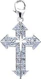 Cross, 14K Gold Diamond Charm