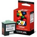 Lexmark Cartridge No. 27 - Print cartridge - Moderate Yield - 1 x color (cyan, magenta, yellow) - 140 pages
