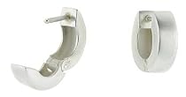 Sterling Silver Flawlessly Finished Huggie Earrings U-Shape, 1/2" tall