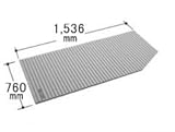 LIXIL INAX 風呂巻フタ 幅1,536×奥行760mm：BLSC74150(2)R-K （Rタイプ） （風呂ふた、フロふた、風呂蓋）