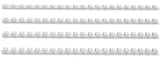 5 Star Binding Combs Plastic 21 Ring 35 Sheets A4 6mm White [Pack 100]