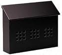 Traditional Horizontal Mailbox with Locking Slot (Black)