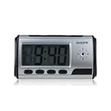 New Black Clock Camera 1280960 with Video Photo Motion Detection and Remote Control Function