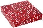 16mm Clear Red Dice - Set of 600
