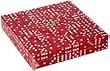 16mm Clear Translucent Red Dice - Set of 1000