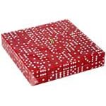 16mm Clear Translucent Red Dice - Set of 1000