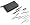Stainless Steel 8 piece Matte finish Manicure Set in Nappa-Leather Case, Germany