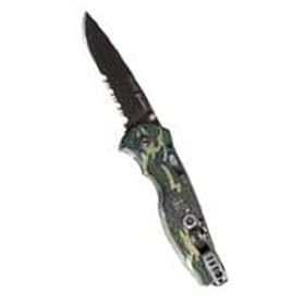 SOG Specialty Knives & Tools CTFSA-98 Flash II, 1/2 Serrated, Black TiNi, Camouflage