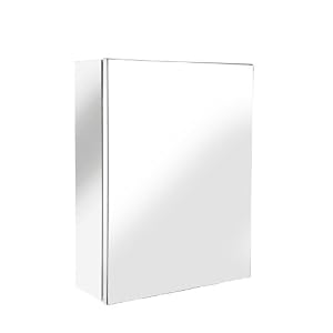 Croydex WC856005YW Avon Single Door Small Cabinet, Stainless