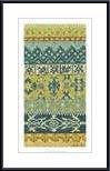 21FUEu1dLYL. SL160  Eastern Embroidery II by Chariklia Zarris 14.00X26.00 Framed with Black Metal Frame