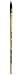 da Vinci Watercolor Series 418 Petit Gris Pur Paint Brush, Wash/Mop Pure Russian Blue Squirrel, Size 1 (418-01)